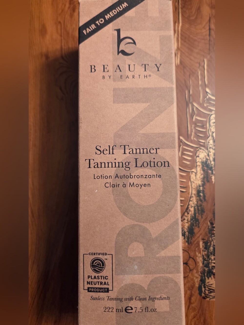 Beauty By Earth Self Tanner Tanning Lotion - Fair to Medium (Brown)